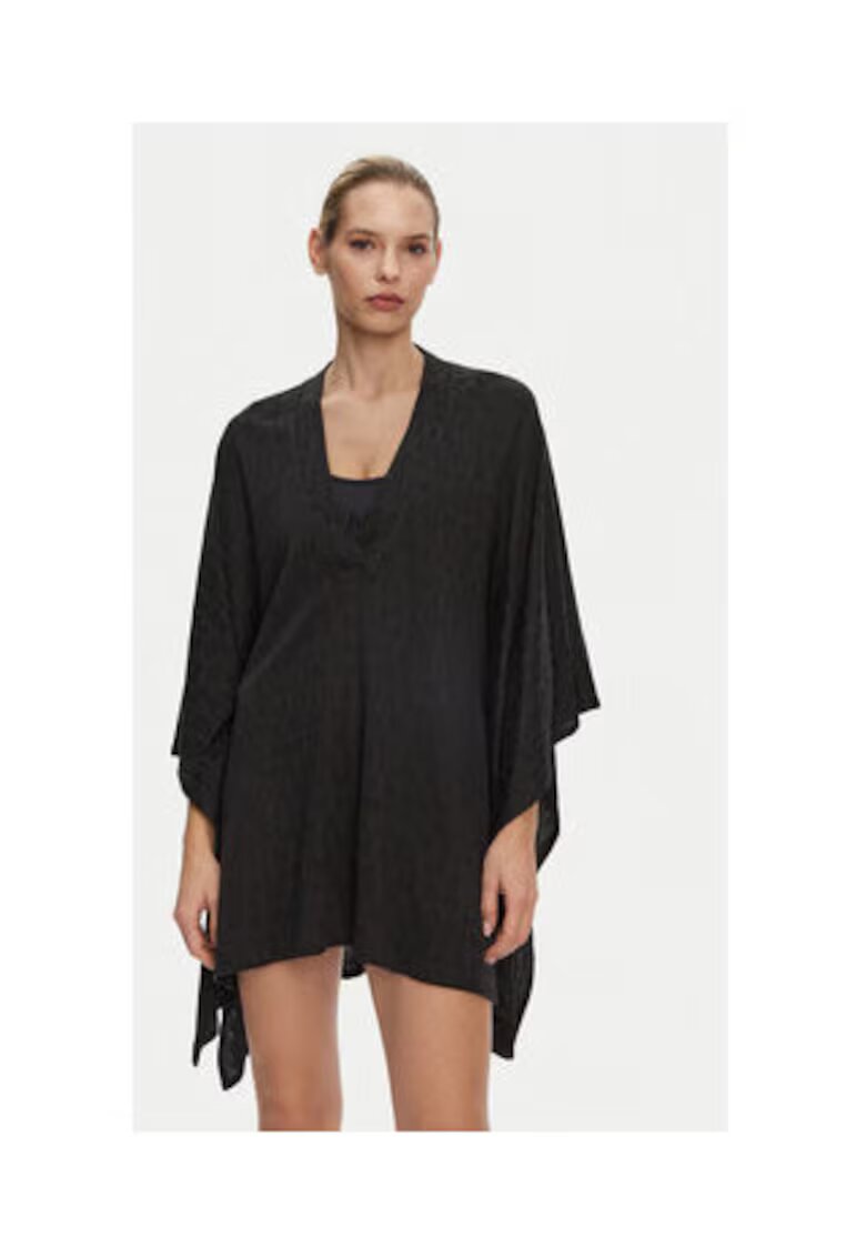 Balmain Pareo plaja - negru - bumbac si viscoza