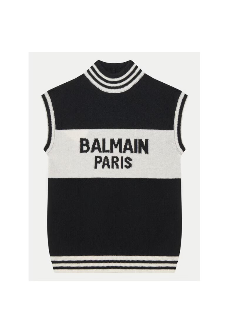 Balmain Pulover copii negru - 70% lana - 30% casmir -