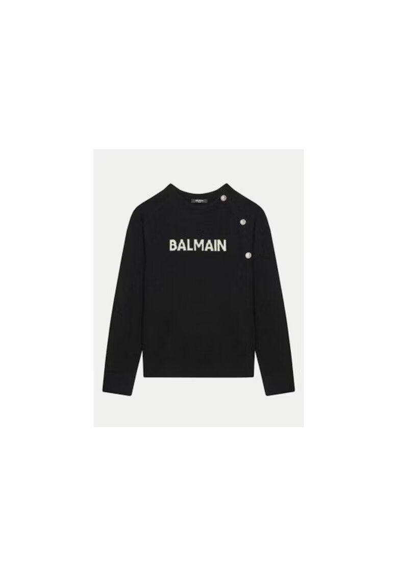 Balmain Pulover copii - negru - lana si poliamida
