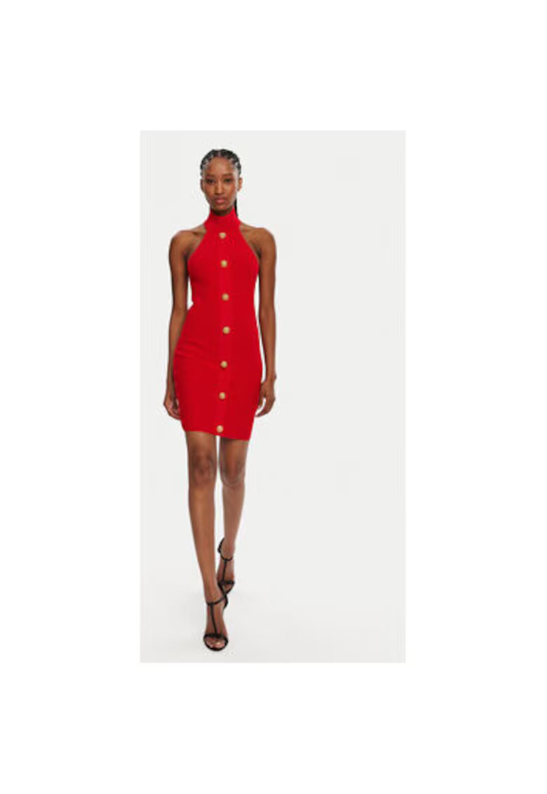 Balmain Rochie Dama - 305313522 - Viscoza - Poliamida - Negru - Negru