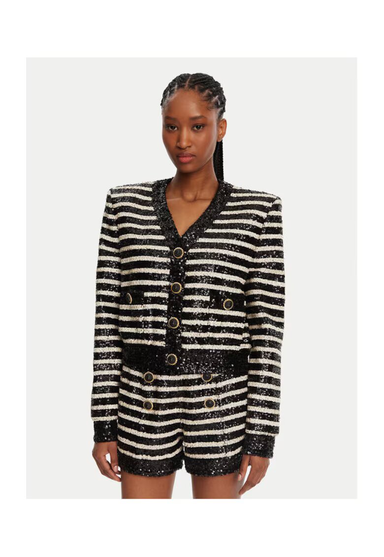 Balmain Sacou Dama - 305313713 - Poliester - Acetat - Negru - Negru