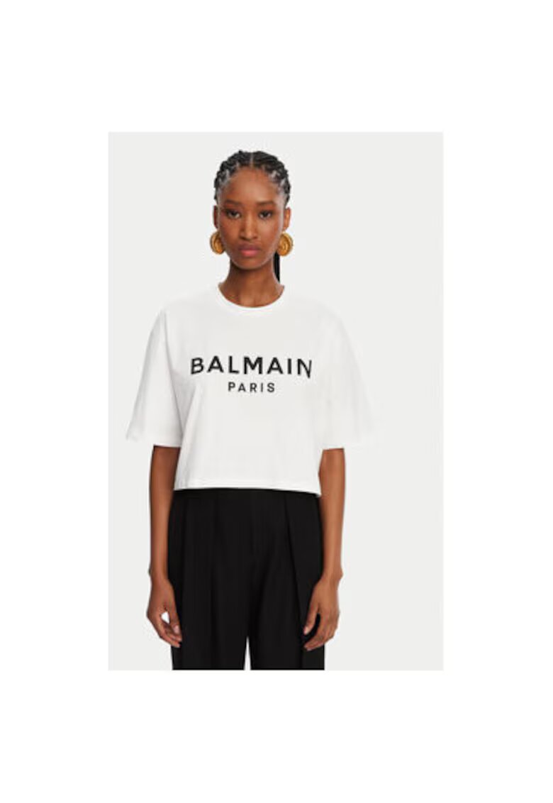 Balmain Tricouri Dama - 305313256 - Bumbac - Alb