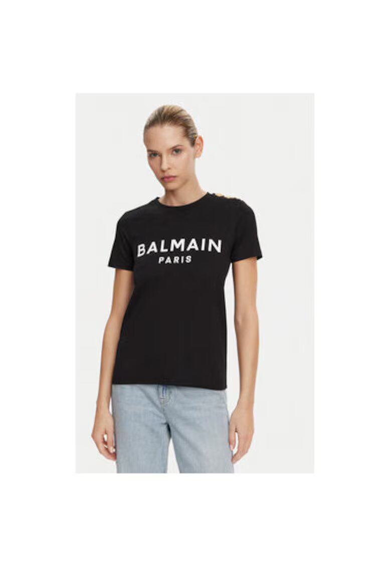Balmain Tricouri Dama - 305313263 - Bumbac - Negru - Negru