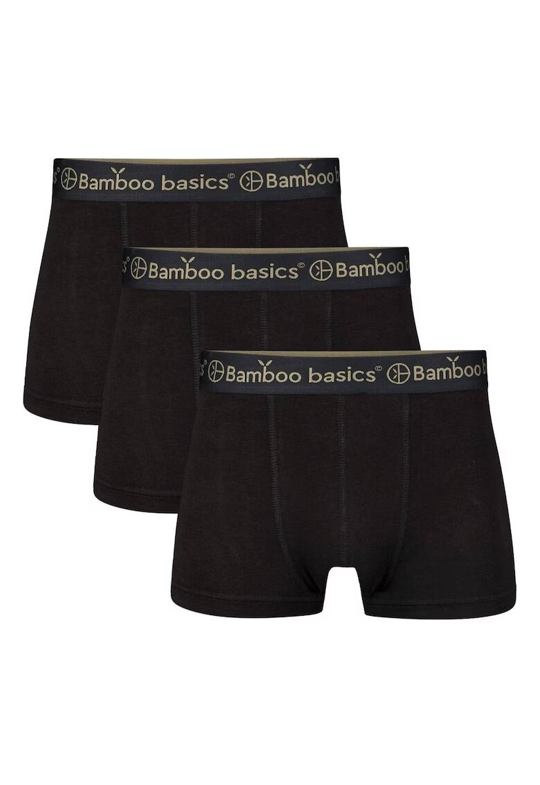 Bamboo Basics Bamboo - Set de boxeri Liam - 3 perechi - Negru