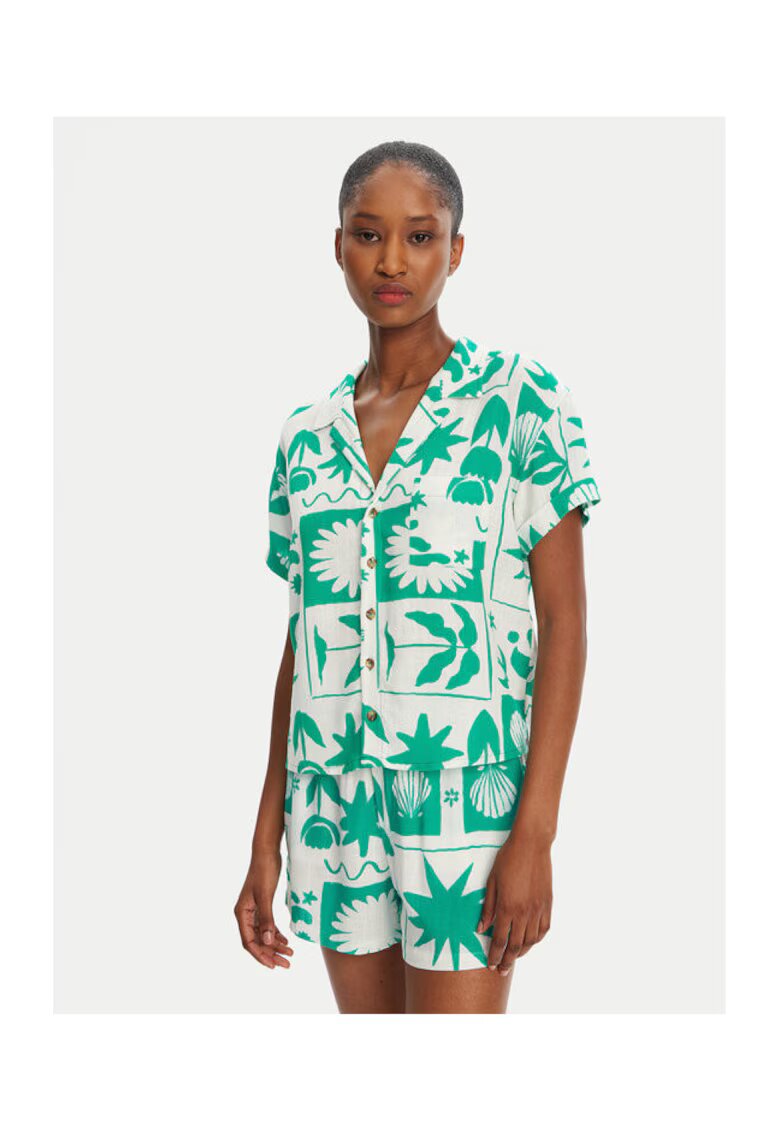Banana Moon Camasa dama TAYLOR SHELLPAT - Viscoza/In - Verde - Verde