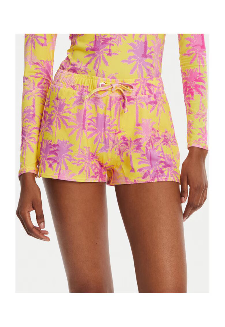 Banana Moon Pantaloni scurti de baie dama - poliamida/elastan - galben/roz