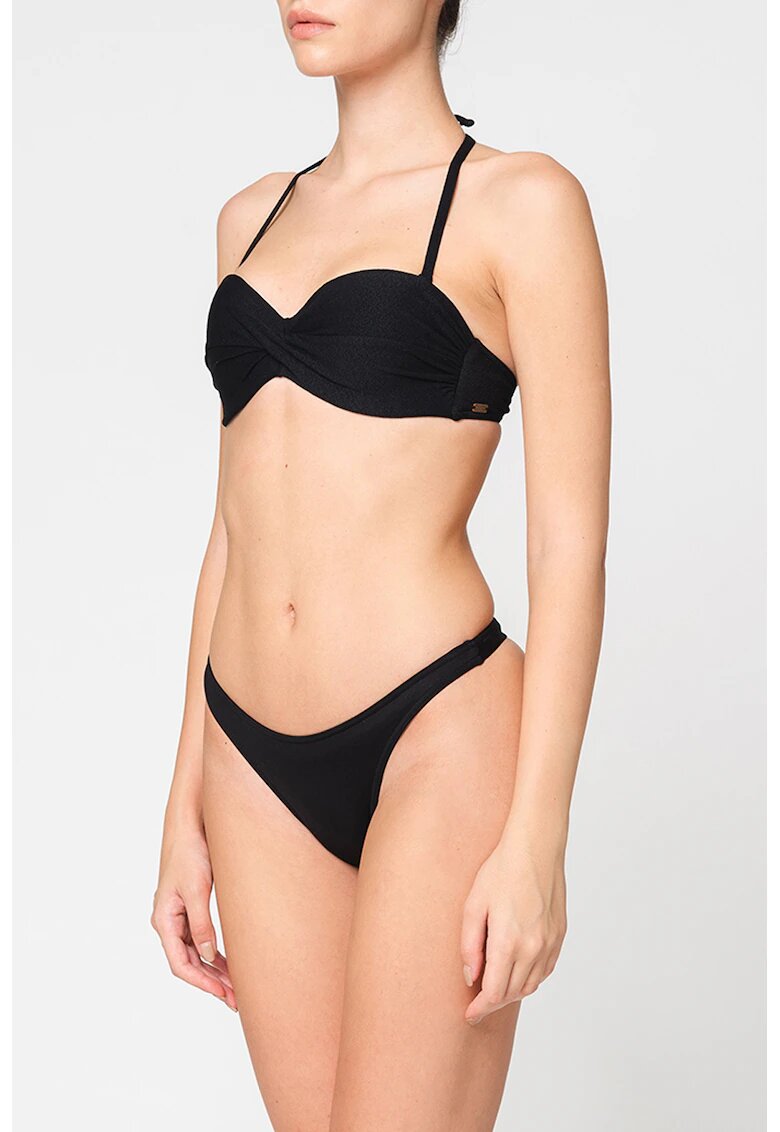Banana Moon Sutien de baie cu model rasucit Sakata - Negru