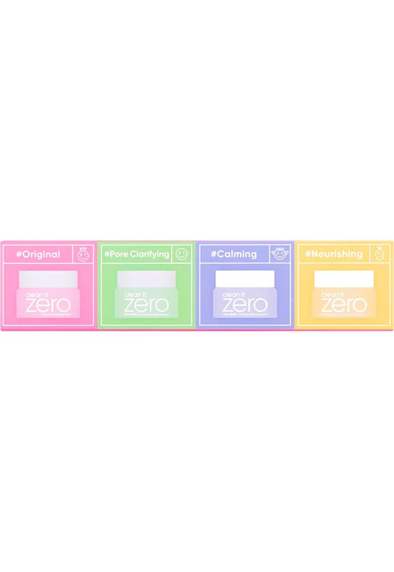 Banila Co Set de balsamuri de curatare - Clean it Zero Cleansing Balm Miniature Kit - 4x 7ml