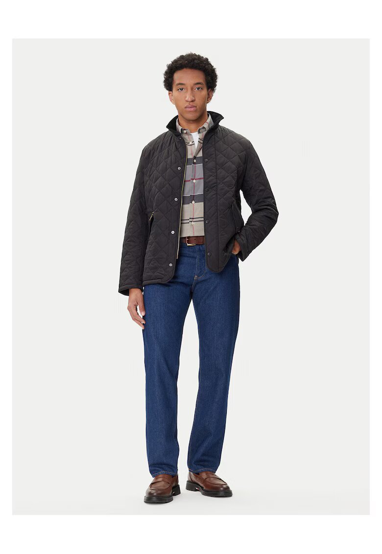 Barbour Geaca de tranzitie barbati negru - fabricata din materiale de calitate