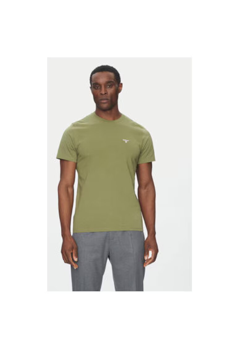 Barbour Tricou barbati MTS0331OL39 - Bumbac - Verde - Verde