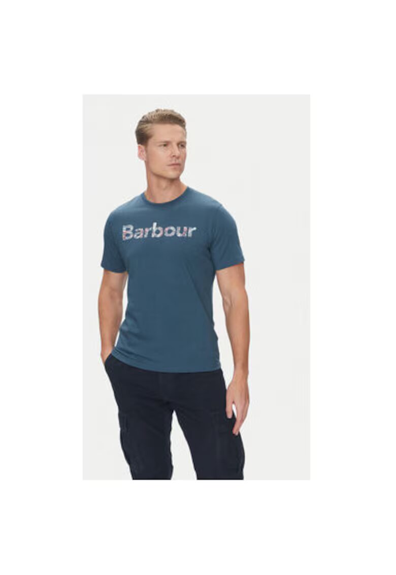 Barbour Tricou barbati MTS1391BU18 - Bumbac - Bleumarin - Bleumarin