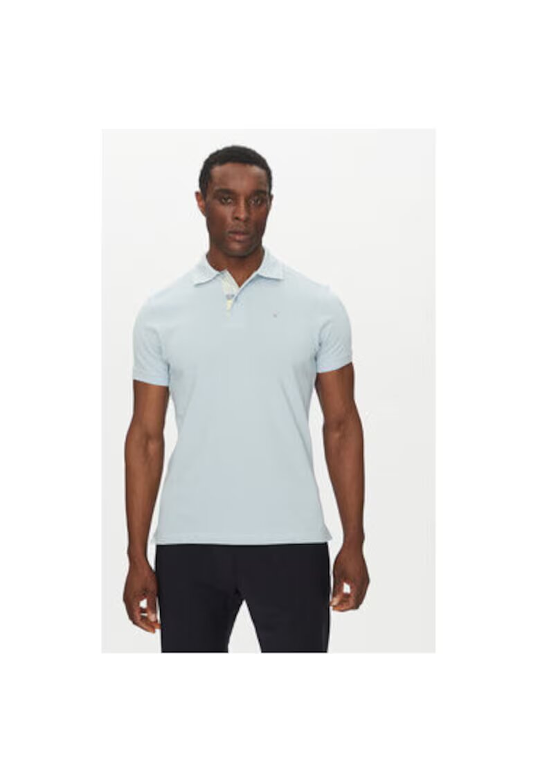 Barbour Tricou polo barbati MML0012BU44 - Bumbac - Albastru deschis