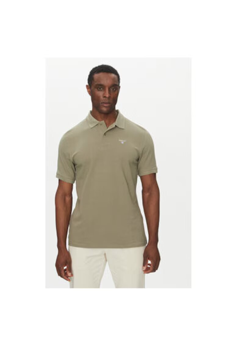 Barbour Tricou polo barbati MML0358OL38 - Bumbac - Kaki - Kaki
