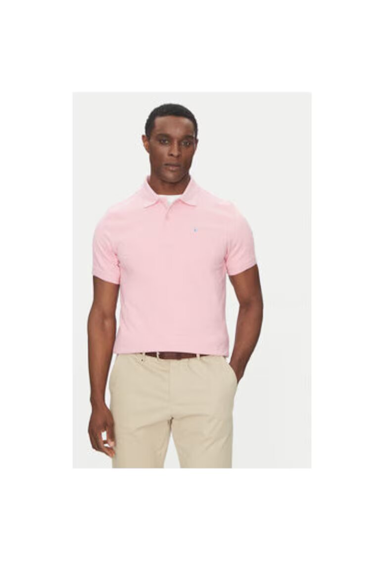 Barbour Tricou polo barbati MML0358PI51 - Bumbac - Roz - Roz