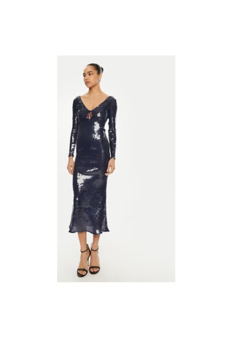 BARDOT Rochie dama - 304921285 - Poliester - Albastru - Albastru
