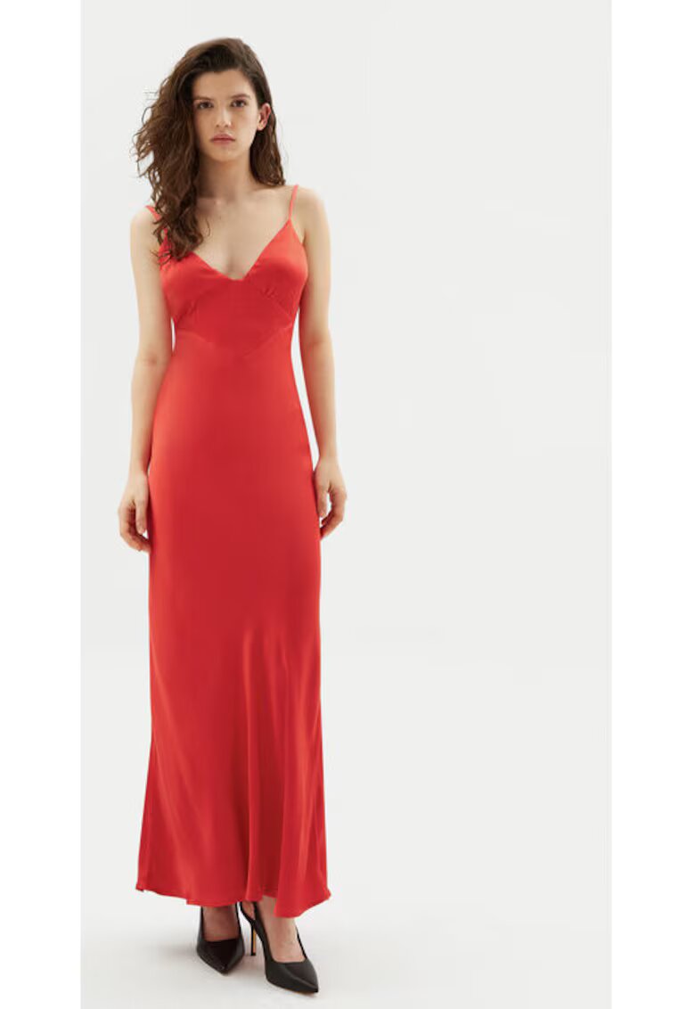 BARDOT Rochie dama - 304921407 - Viscoza - Negru - Negru