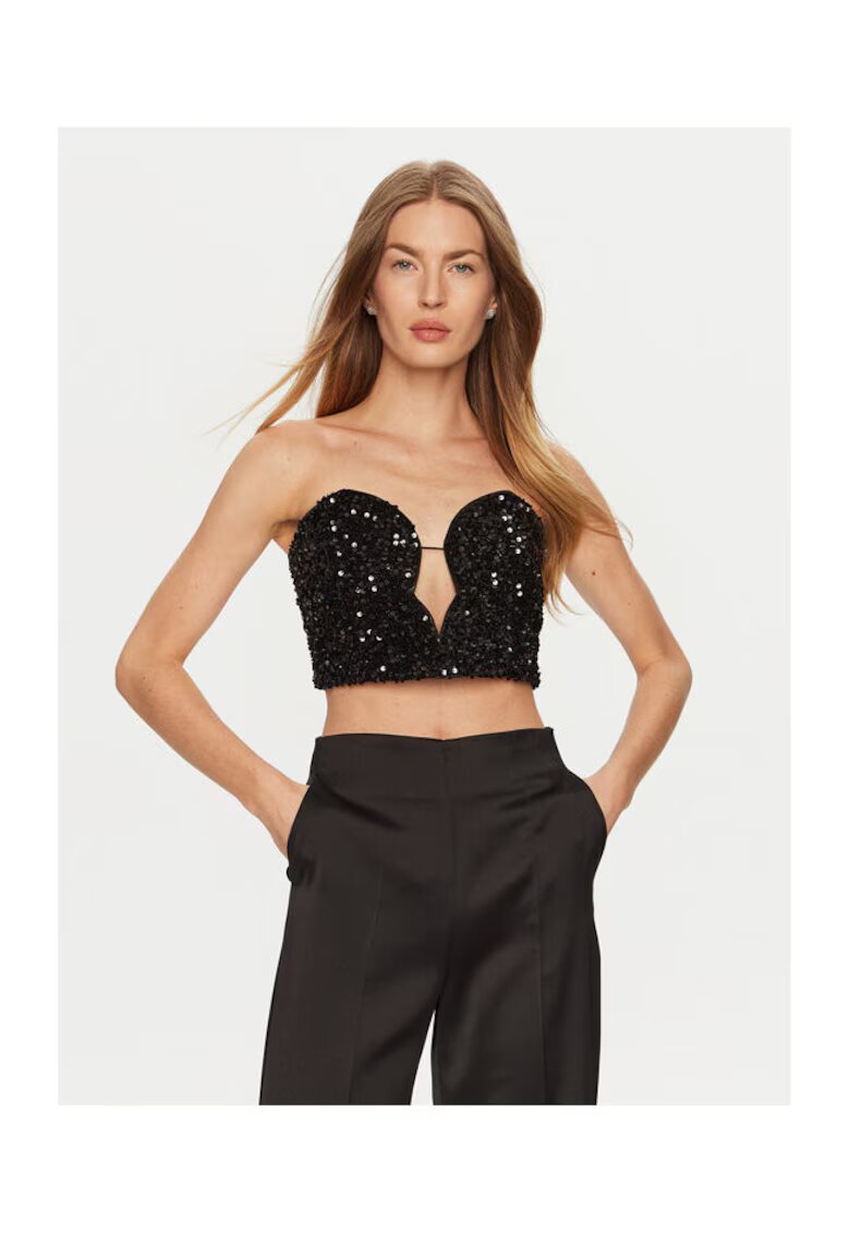 BARDOT Tricou dama - 304699382 - Poliester - Negru - Negru
