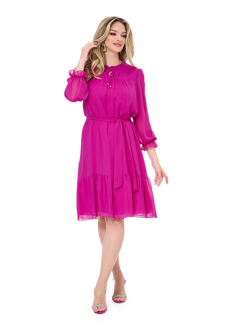 BAROCCA Rochie evazata cu maneci 3/4 Amelie - Fucsia