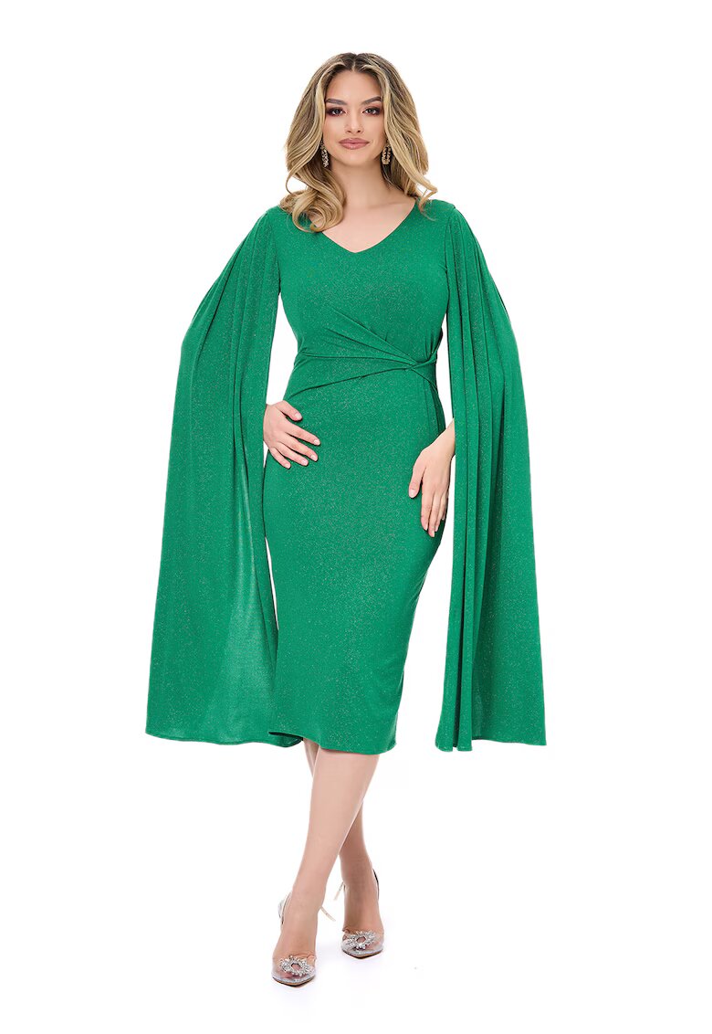 BAROCCA Rochie midi cambrata Kate - Verde