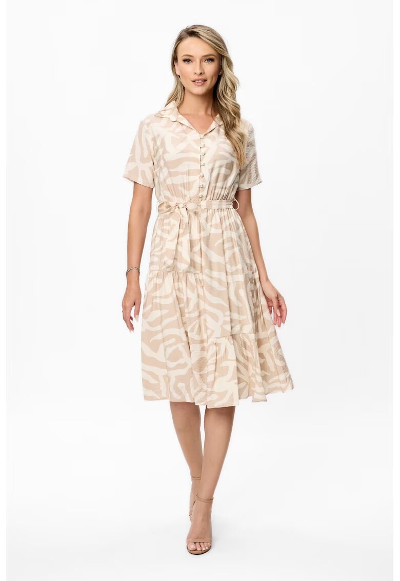 BAROCCA Rochie midi cu model Ellia - Bej