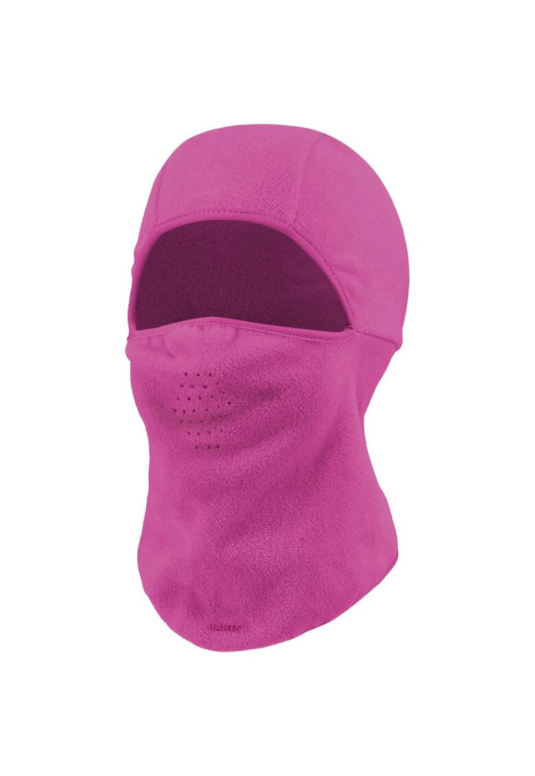 Barts Balaclava uni din fleece cu logo discret - Fucsia