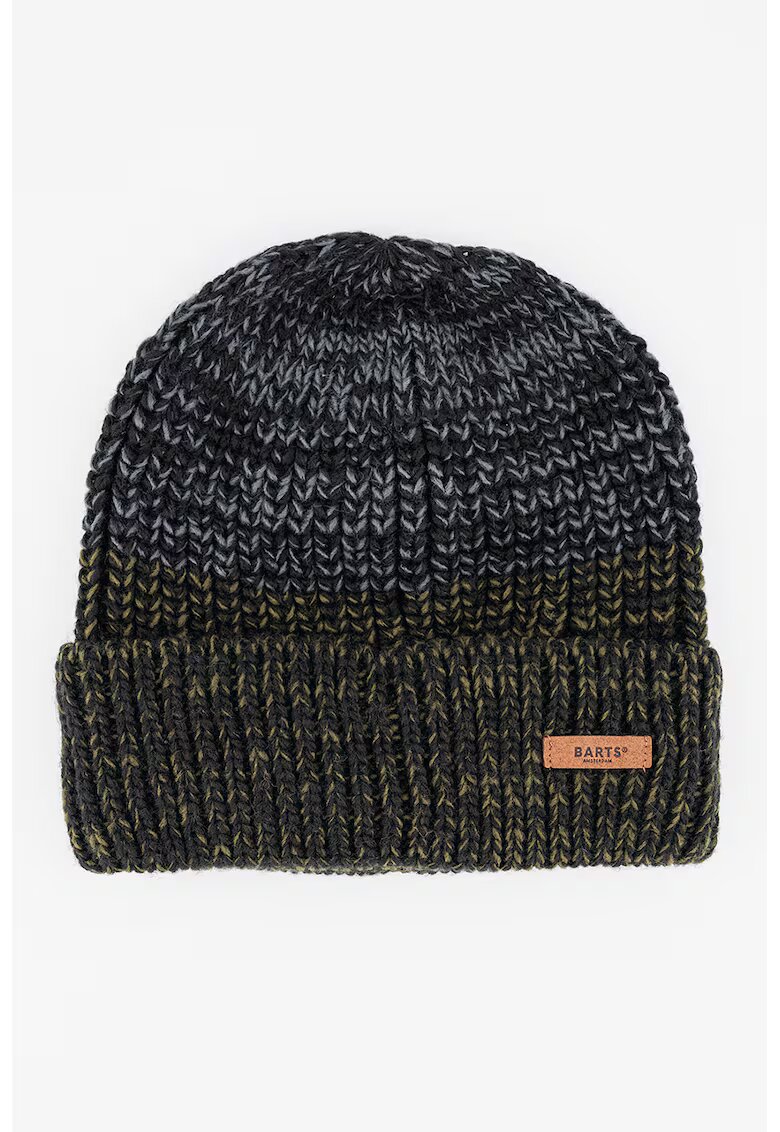 Barts Caciula din tricot cu striatii Arctic - Negru/Albastru prafuit/Verde feriga
