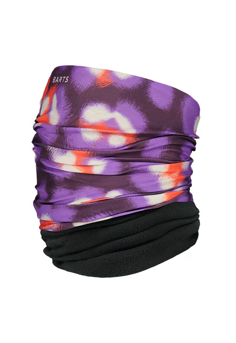 Barts Guler din fleece cu model circular - Portocaliu mandarina/Violet prafuit/Ametist