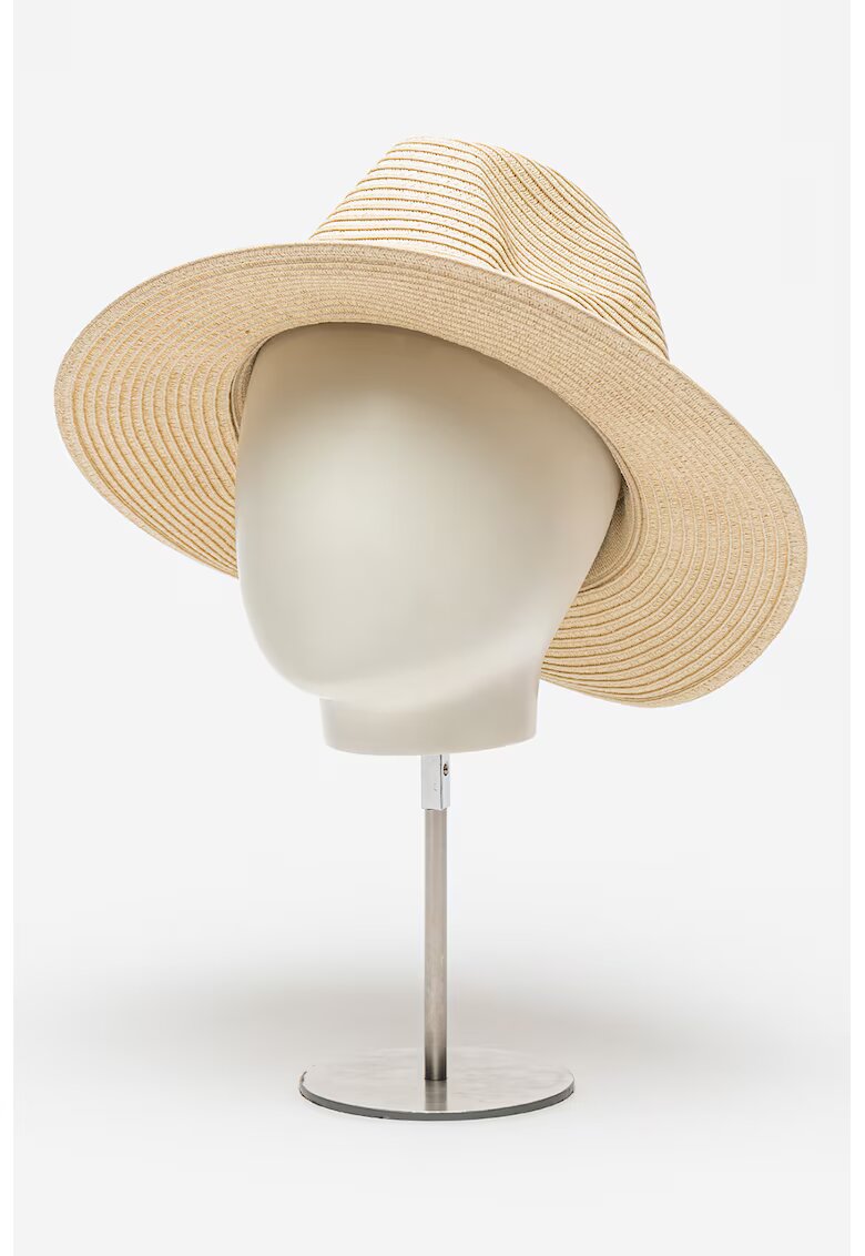 Barts Palarie fedora de paie de hartie Aveloz - Galben pai