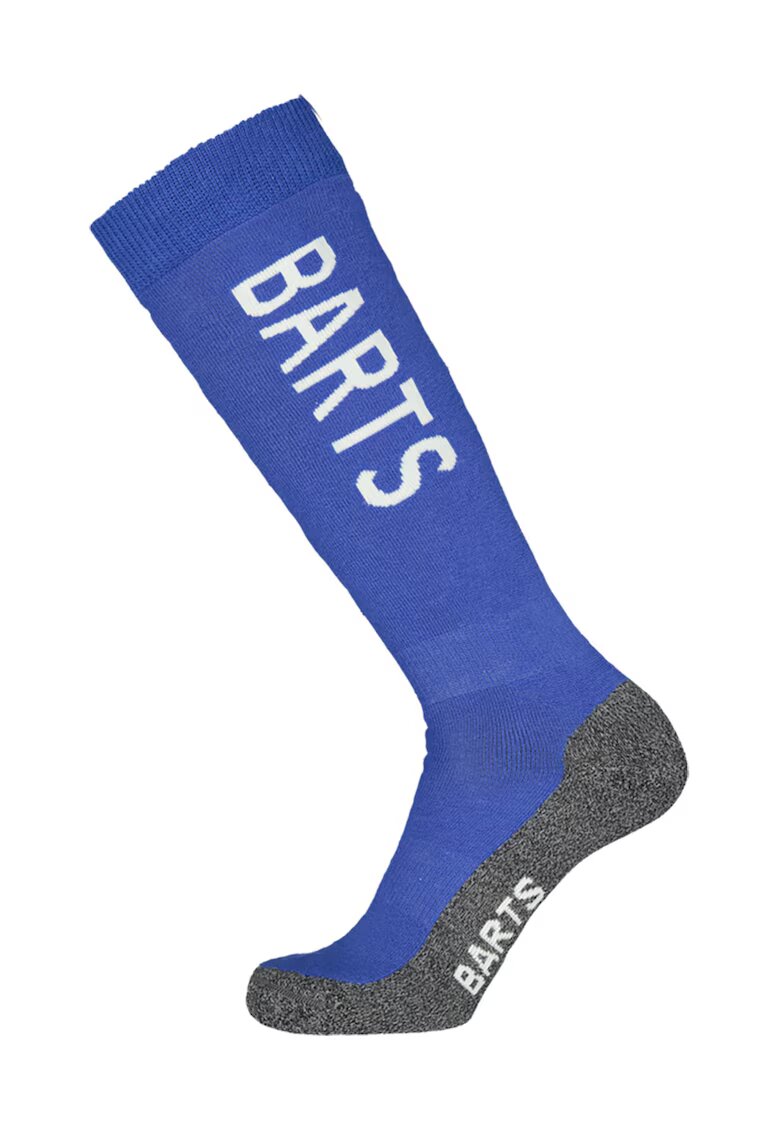 Barts Sosete medii unisex din amestec de lana cu logo pentru ski - Gri melange/Albastru