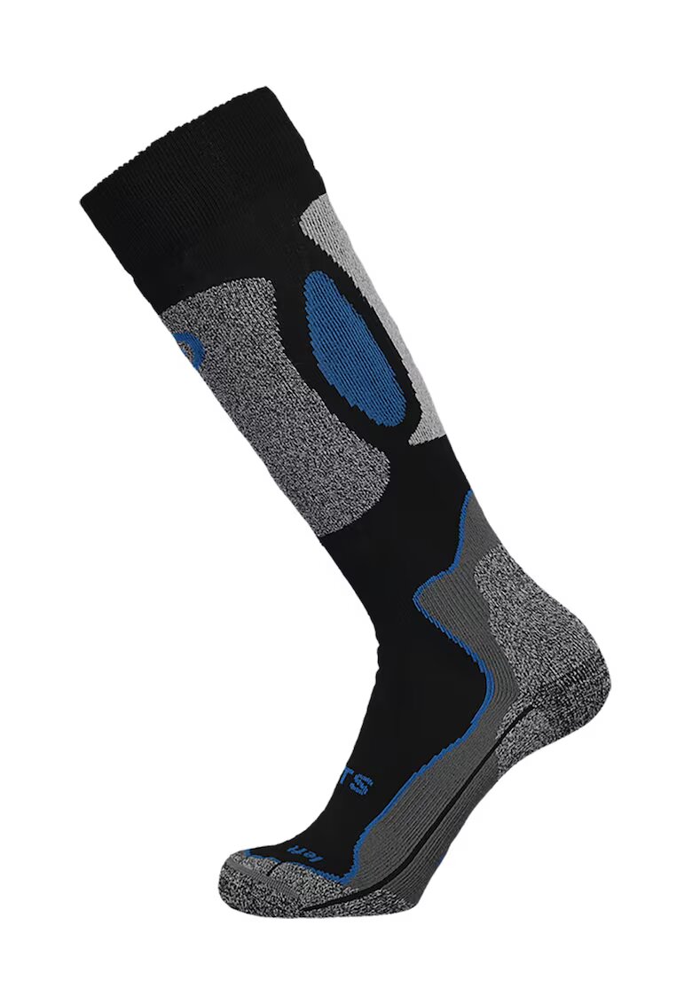 Barts Sosete mid-calf din amestec de lana pentru ski - Negru/Gri melange/Albastru
