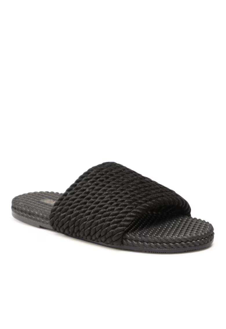 Bassano Papuci flip-flop pentru dama - Textil - Negru