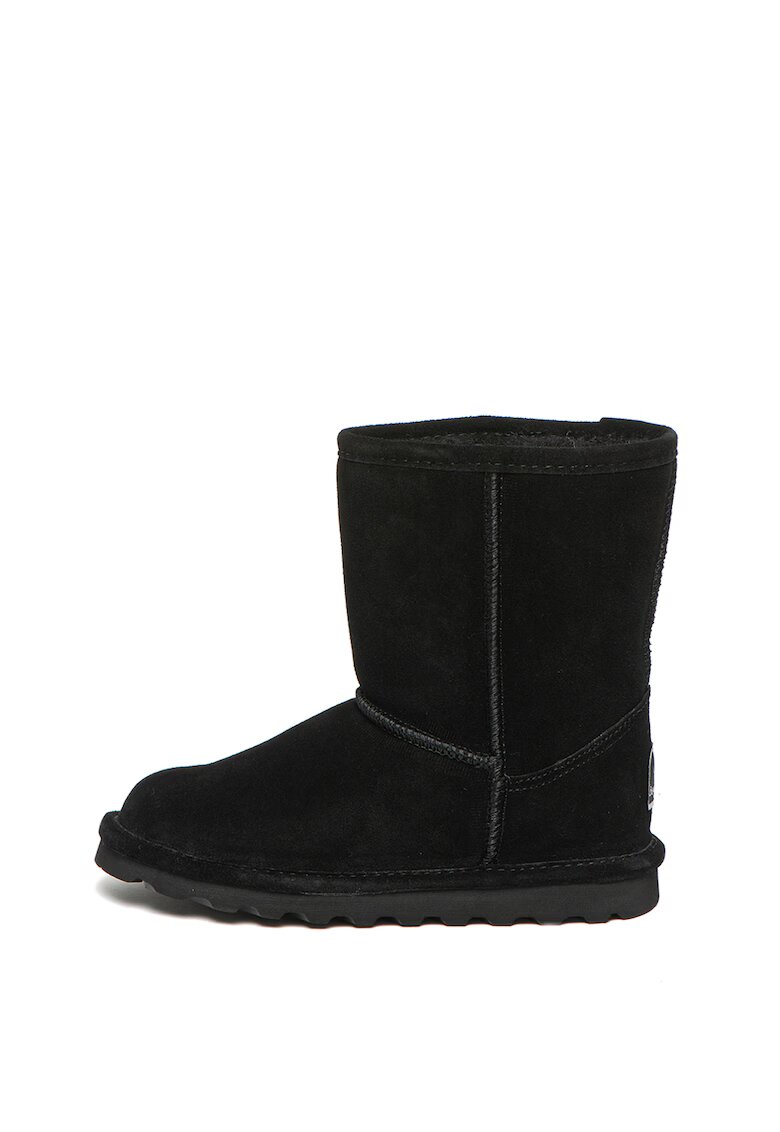BEARPAW Cizme de piele intoarsa - cu captuseala de lana - fara inchidere Elle Youth - Negru