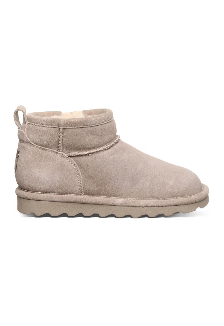 BEARPAW Ghete pull-on de piele intoarsa - Maro taupe deschis