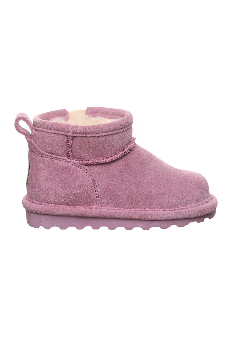 BEARPAW Ghete pull-on din piele intoarsa cu captuseala din amestec de lana - Roz fandango