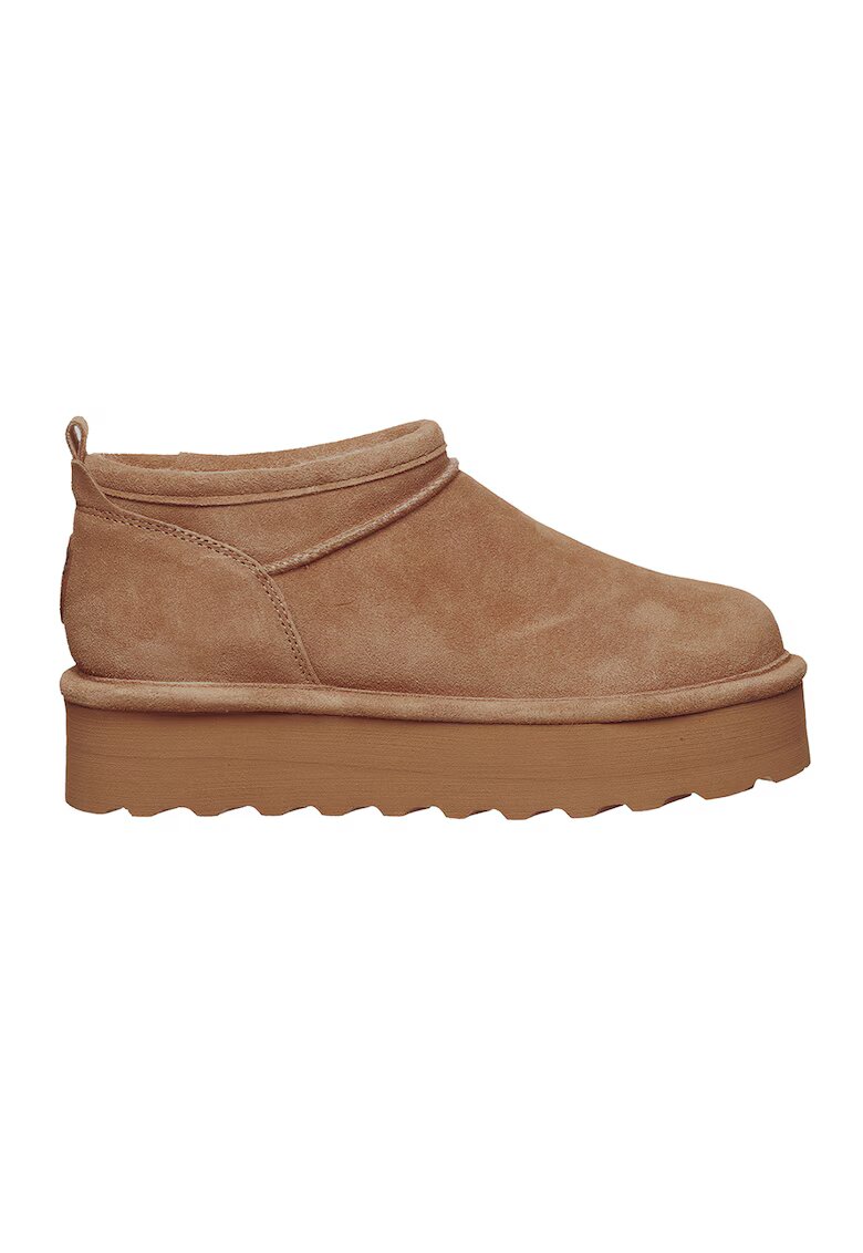 BEARPAW Ghete slip-on flatfornm Retro - Maro scortisoara