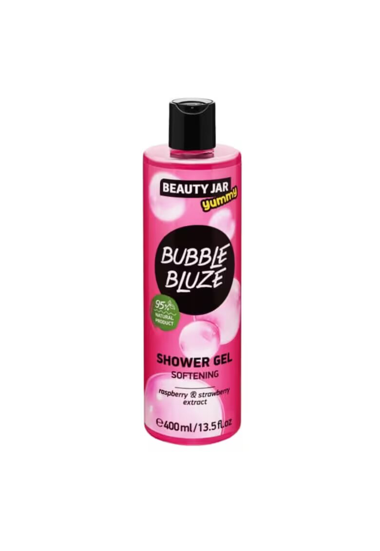 Beauty Jar Gel de dus pentru piele catifelata - cu extract de zmeura si capsune - Bubble Bluze - 400ml