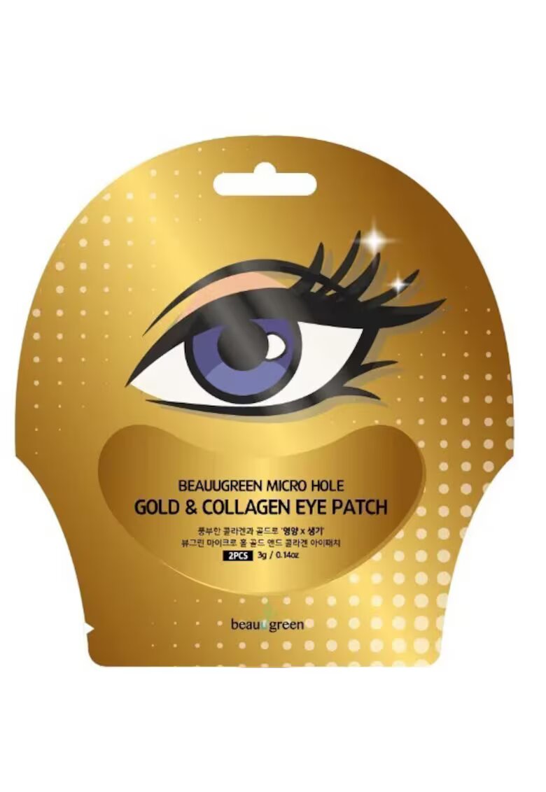 BeauuGreen Plasturi de hidrogel cu extract de aur si colagen 2 buc - 3 g