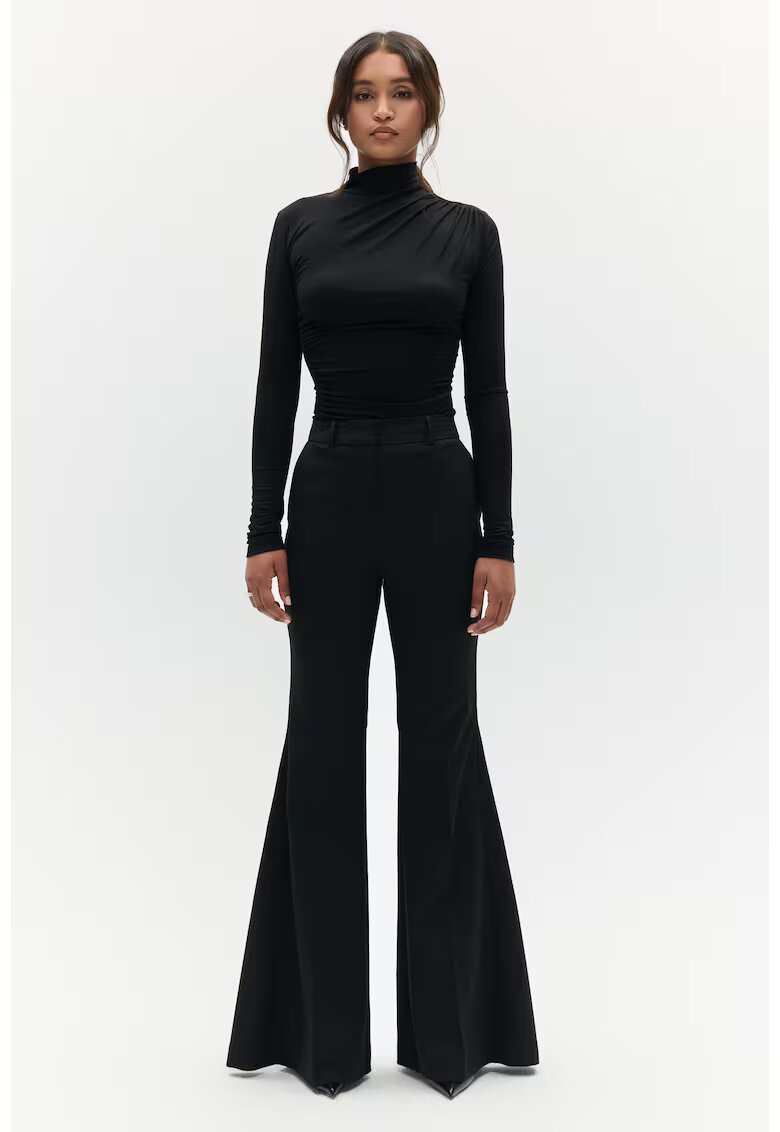 Benu Bluza Neagra Drapata - Negru