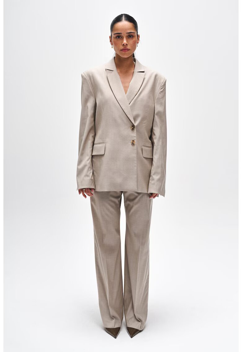 Benu Pantaloni eleganti de dama bej - Bej