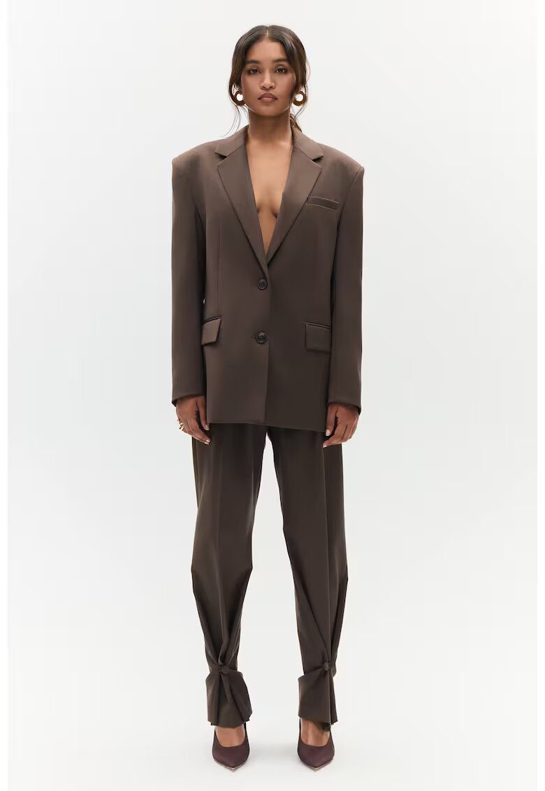 Benu Pantaloni eleganti de dama maro - Maro
