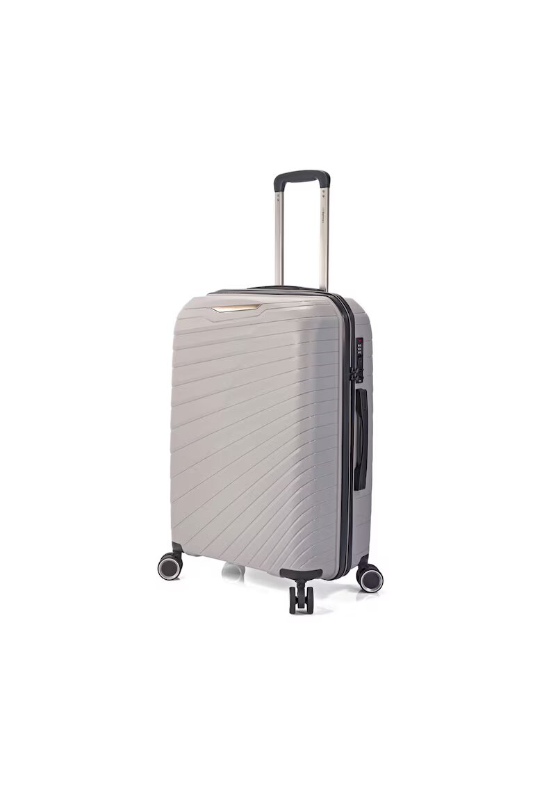 Benzi Troler BZ 5808 - polipropilena - cifru - 4 roti 360° - Gri