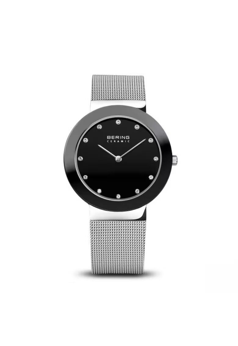 Bering Ceas dama ceramic - inox - 33mm - alb