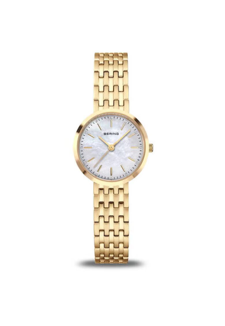 Bering Ceas dama model Classic 19126-734 - otel - bratara PVD aurie - cadran perlat - rezistent la apa 50m