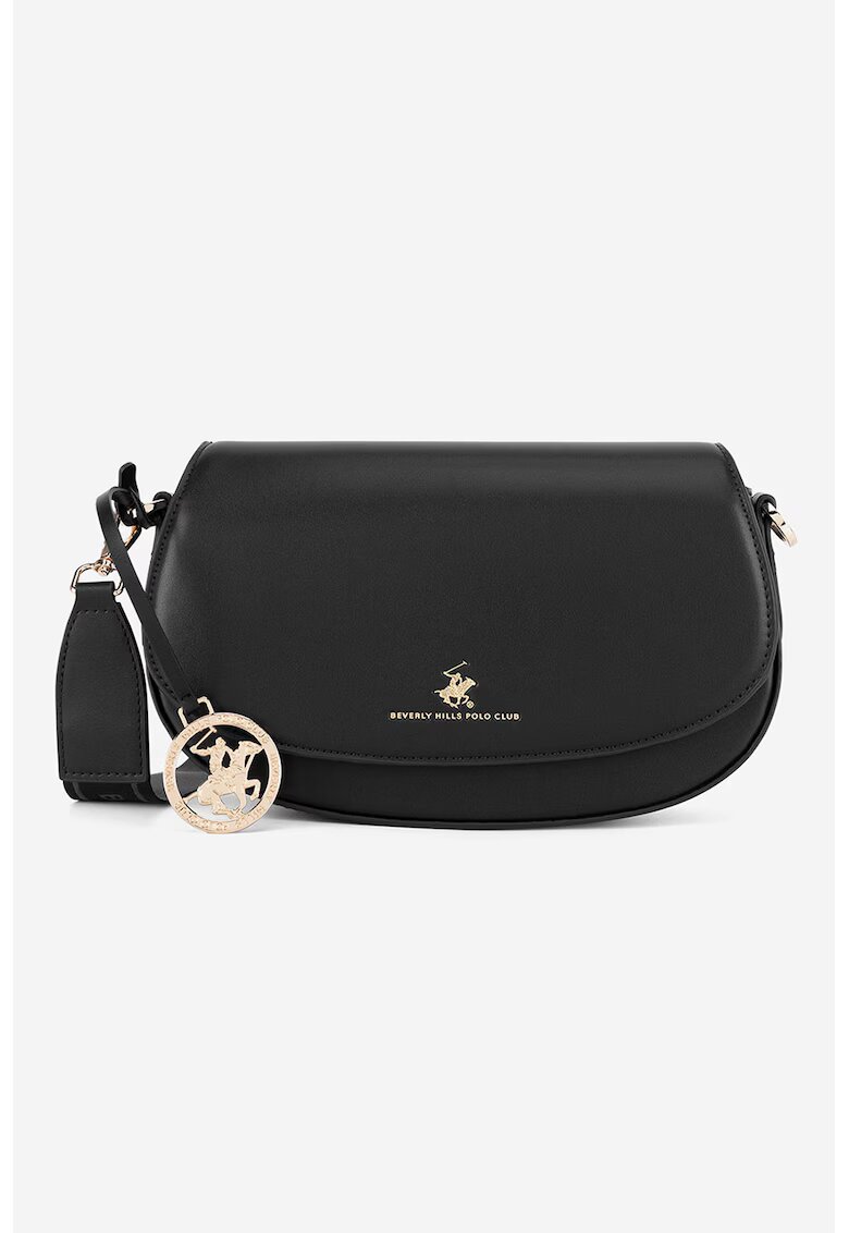 Beverly Hills Polo Club Geanta crossbody de piele ecologica - Negru