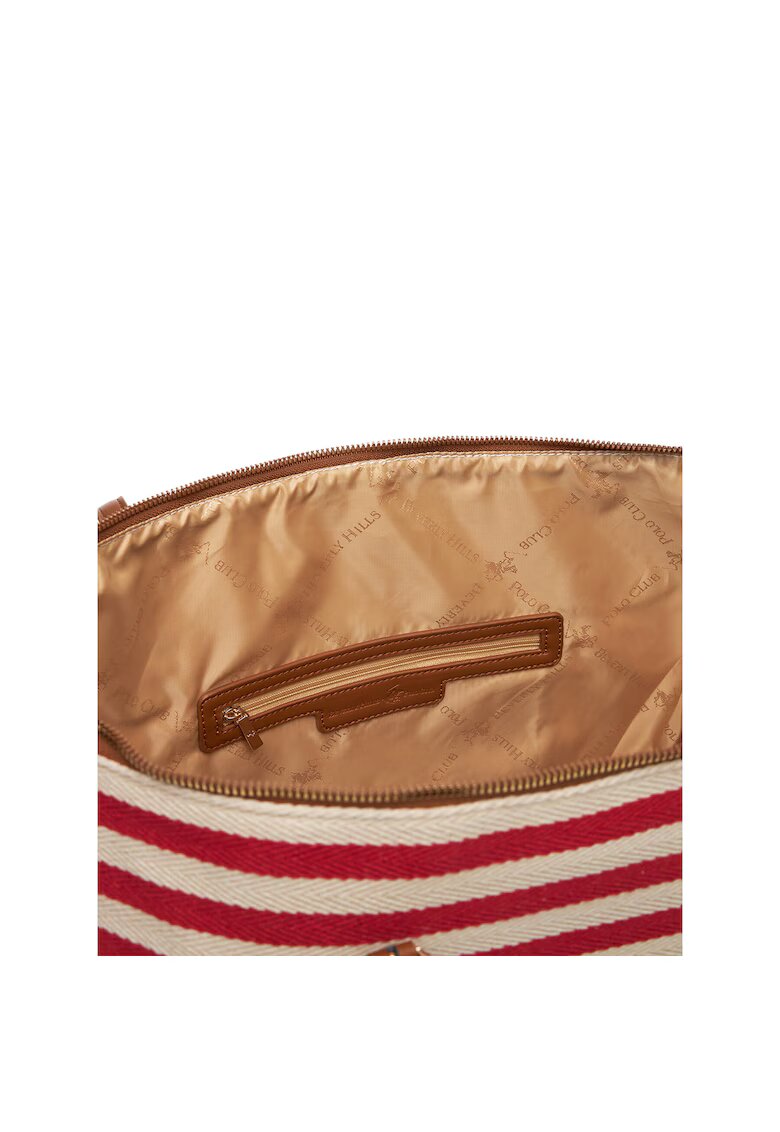 Beverly Hills Polo Club Geanta dama rosie - model BHPC-C-014-07 - din tesatura.
