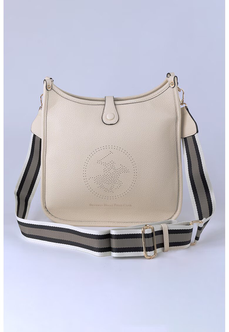 Beverly Hills Polo Club Geanta de piele ecologica cu bareta de umar - Bej deschis