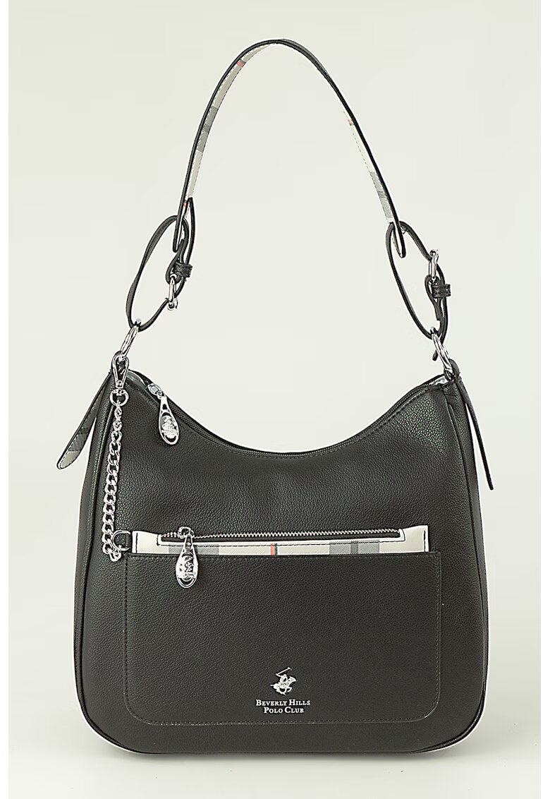 Beverly Hills Polo Club Geanta de umar cu etui detasabil - Negru