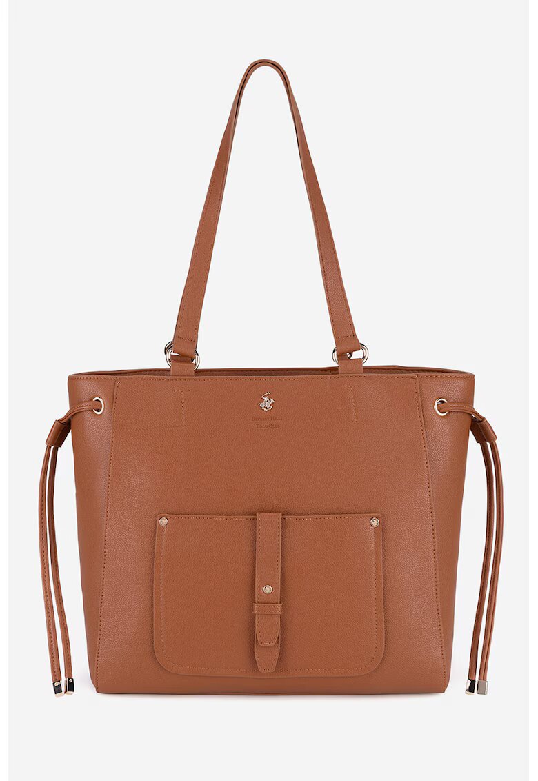 Beverly Hills Polo Club Geanta shopper de piele ecologica - Caramel