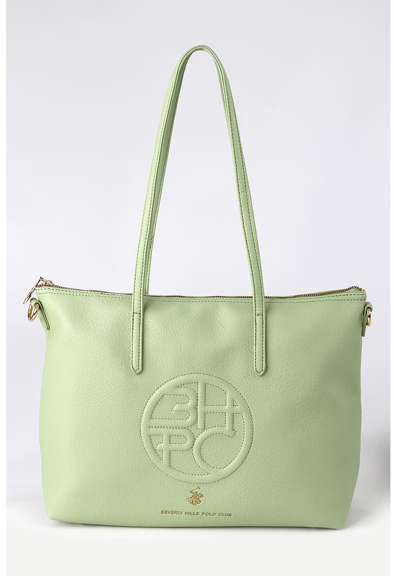 Beverly Hills Polo Club Geanta shopper de piele ecologica - Verde menta