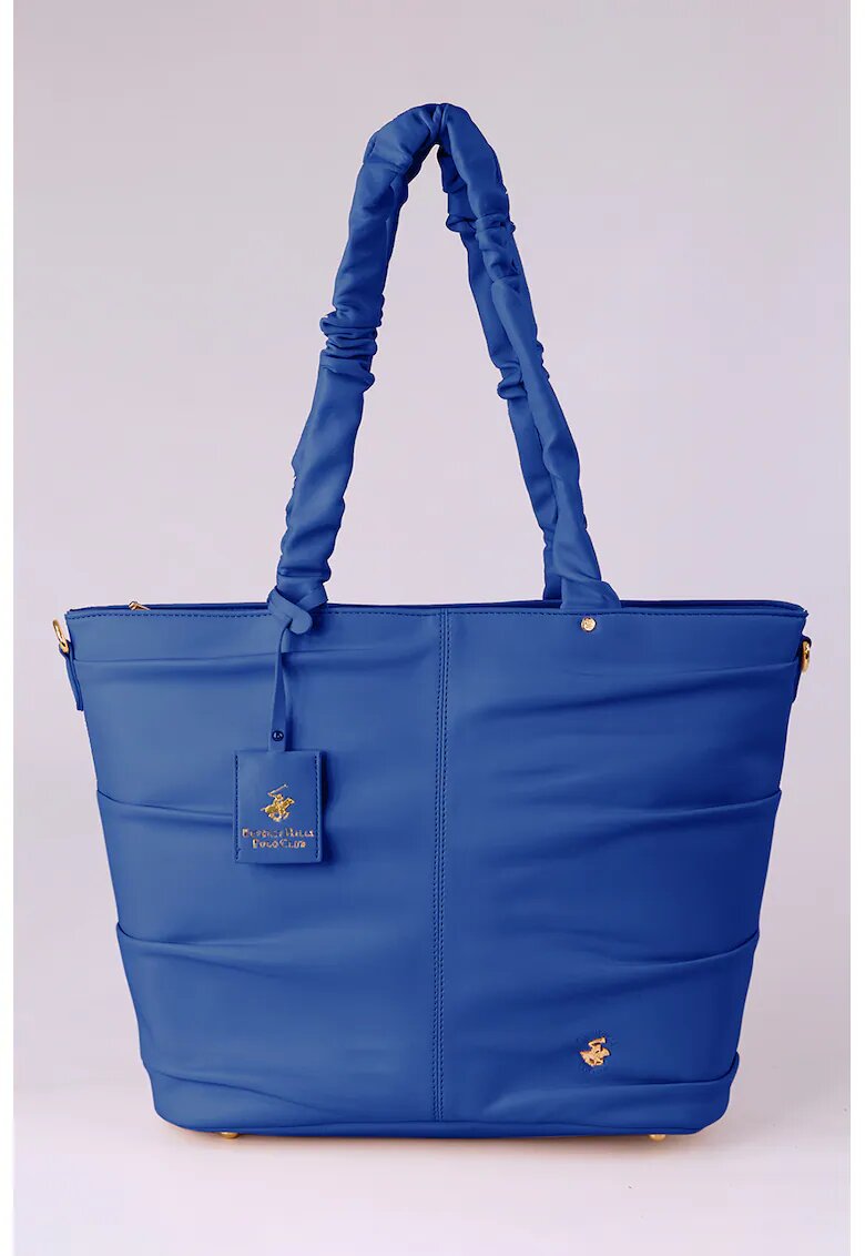 Beverly Hills Polo Club Geanta tote de piele ecologica - Albastru royal